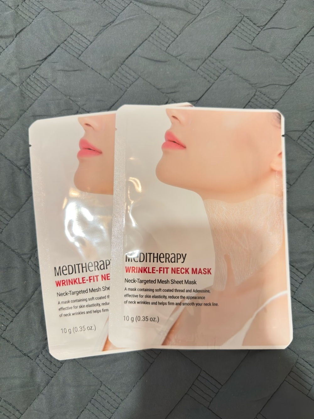 Meditherapy Wrinkle-Fit Neck Mask - Set of 2 Targeted Treatment Sheets